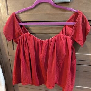 Stone Cold Fox Silk Holy Tube Top Blouse In Burgundy Size 2